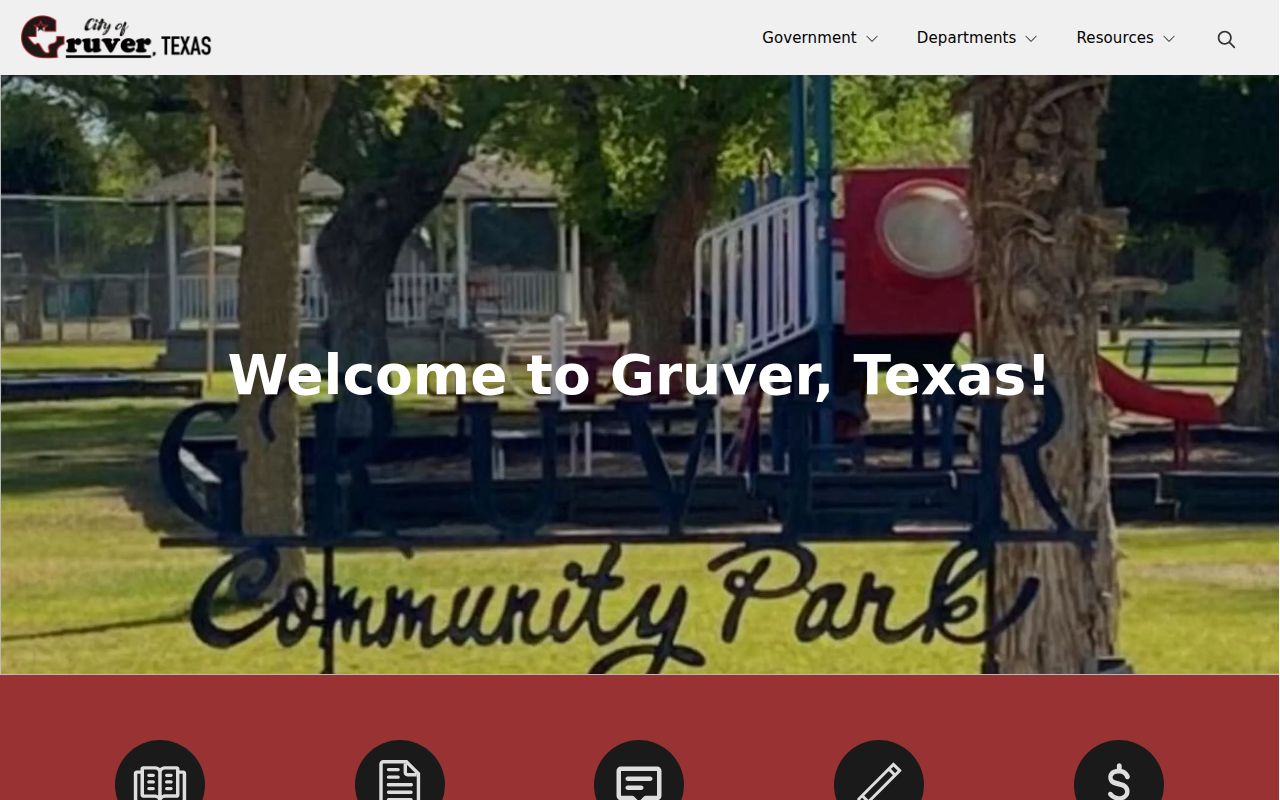Gruver warrant records official city contact page